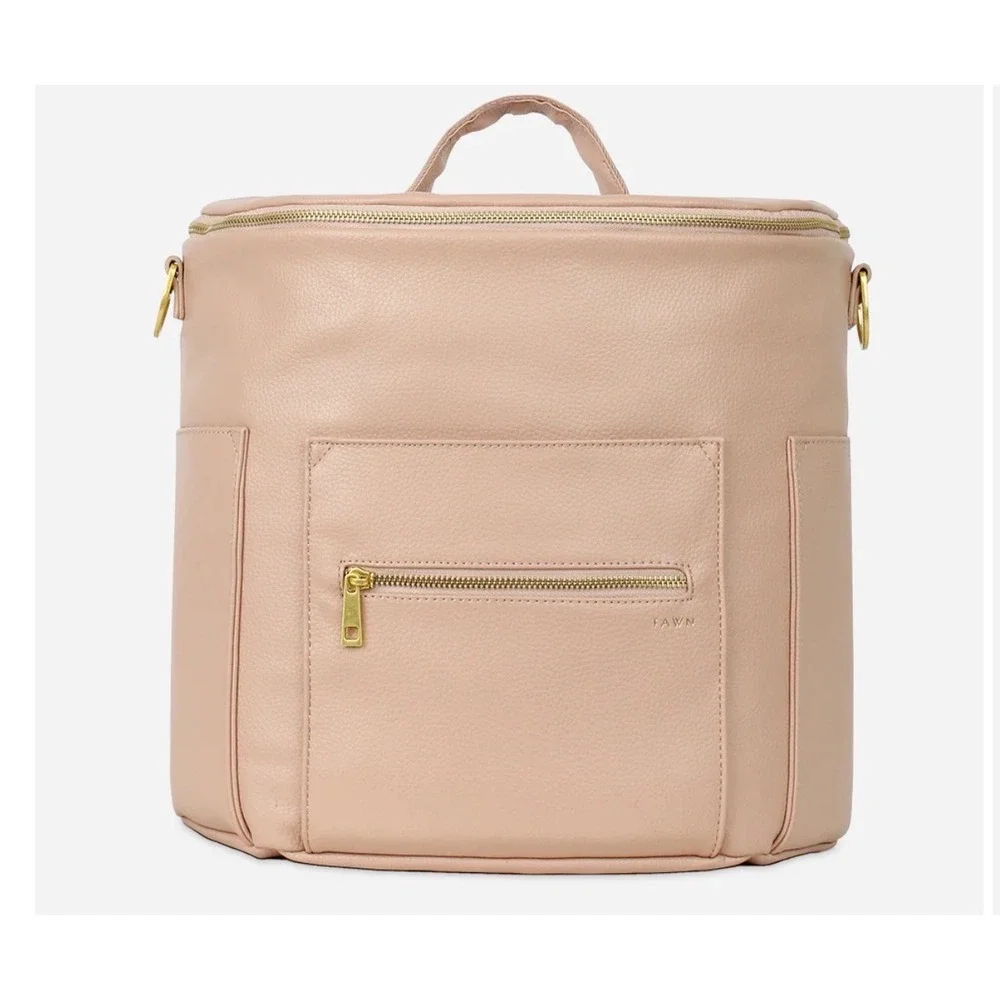 Fawn Design The Original Diaper Bag Warm Blush Vegan Leather Backpack NEW Unisex